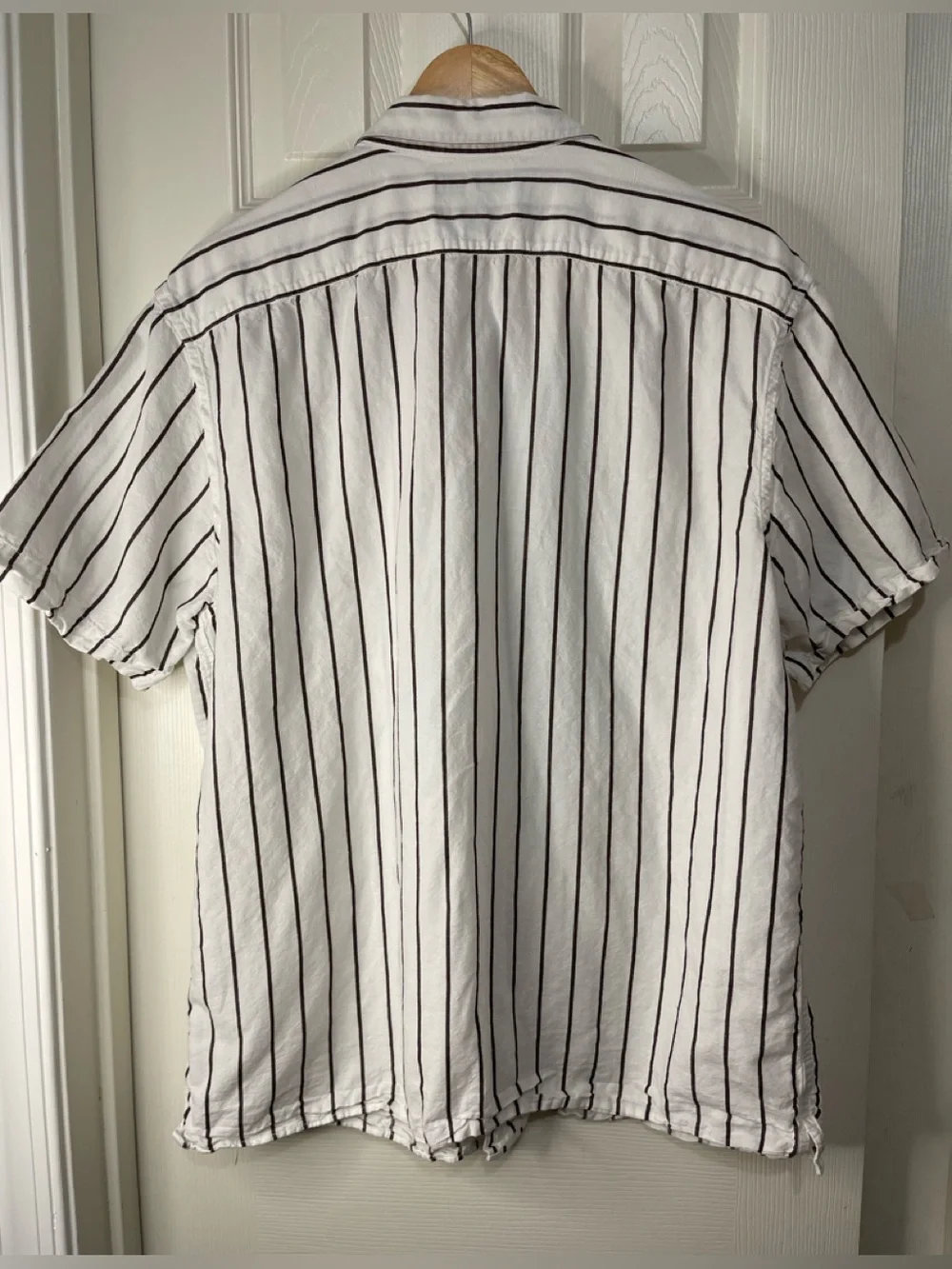 Banana Republic Slim Fit Men’s Linen Blend Casual Breathable Camp Shirt size XL